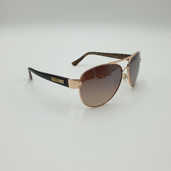 ⬇️$40⬇️Forielli Brown Lens Gold tone Metal Aviator Sunglasses Rome - Picture 4 of 16